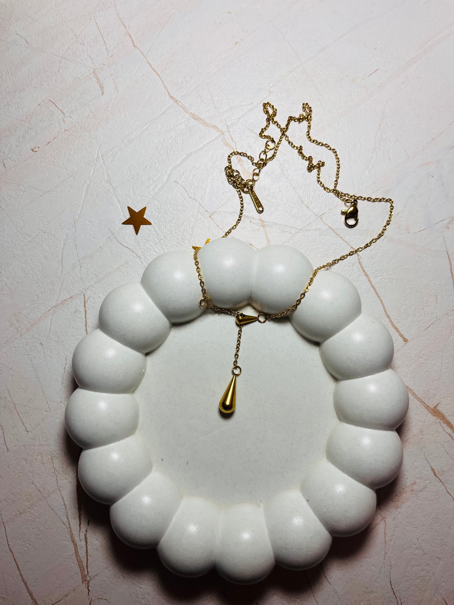 Luna Glow Pendant Necklace – Stainless Steel, Anti-Tarnish