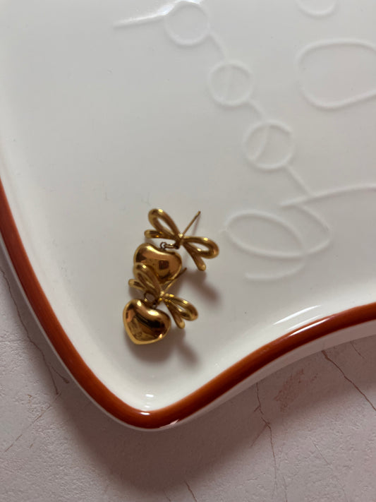 Golden Luxe Drop Earrings – Stainless Steel, Anti-Tarnish