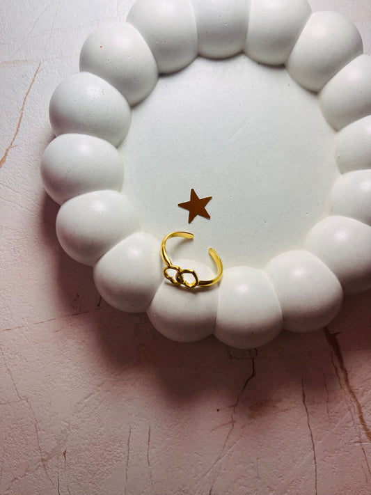 Adjustable Two Heart Rings – Stainless Steel, Anti-Tarnish